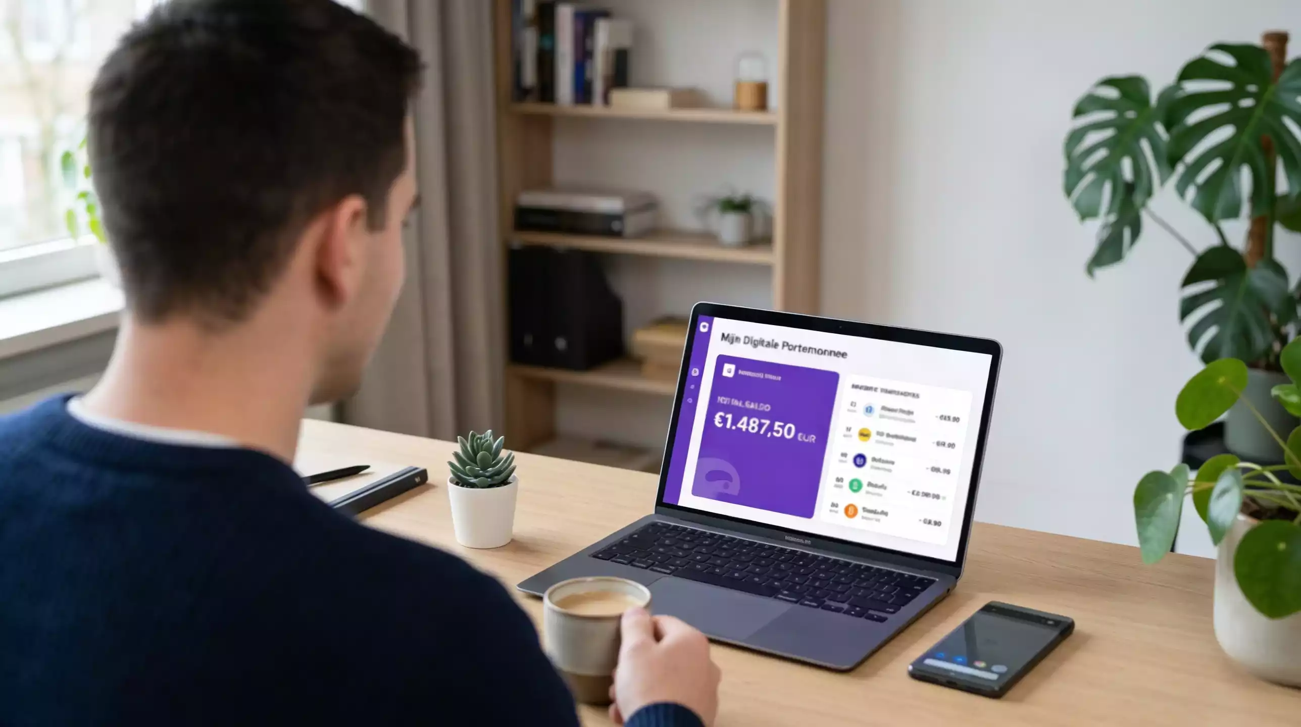 Digitale portemonnee met online transacties voor sportweddenschappen