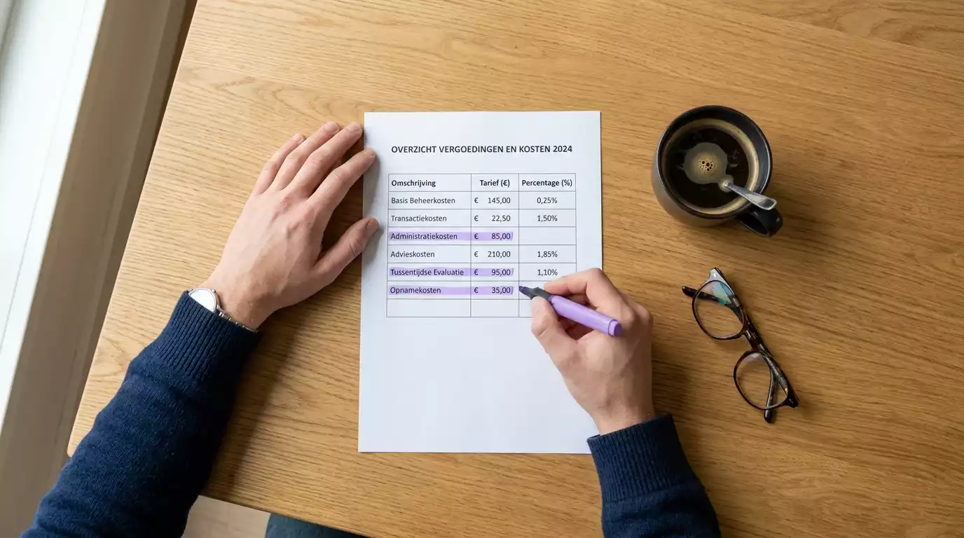 Overzicht van transactiekosten en verborgen tarieven bij e-wallet betalingen